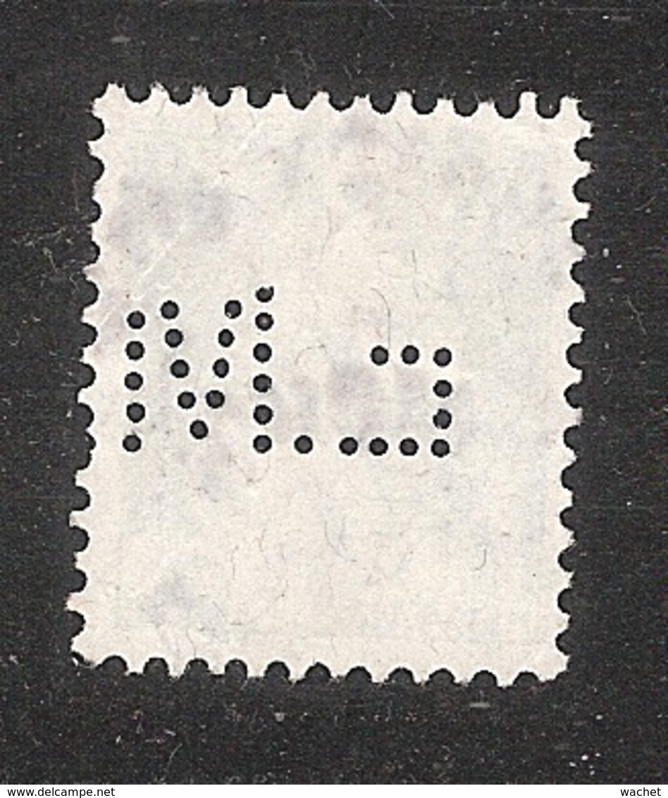 Perfin/perforé/lochung Switzerland No 103  1908-1933 - Hélvetie Assise Avec épée   E.M.  E. Muller & Cie - Perforés