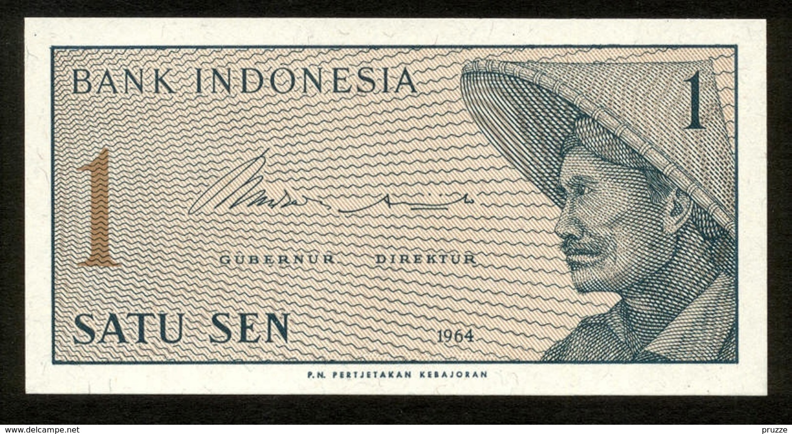 Indonesien 1964, 1 Sen - UNC, Kassenfrisch - Indonésie