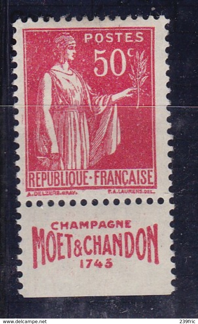 PUBLICITE: TYPE PAIX 50C ROUGE MOET ET CHANDON-1743 ACCP 862 NEUF* - Other & Unclassified