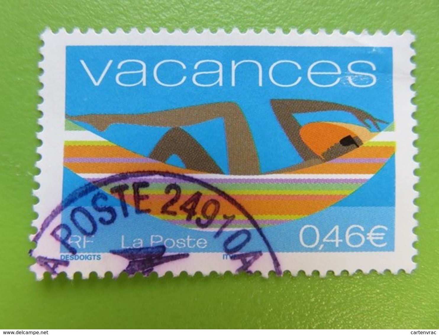 Timbre France YT 3493 - Timbre Pour Vacances - 2002 - Gebruikt