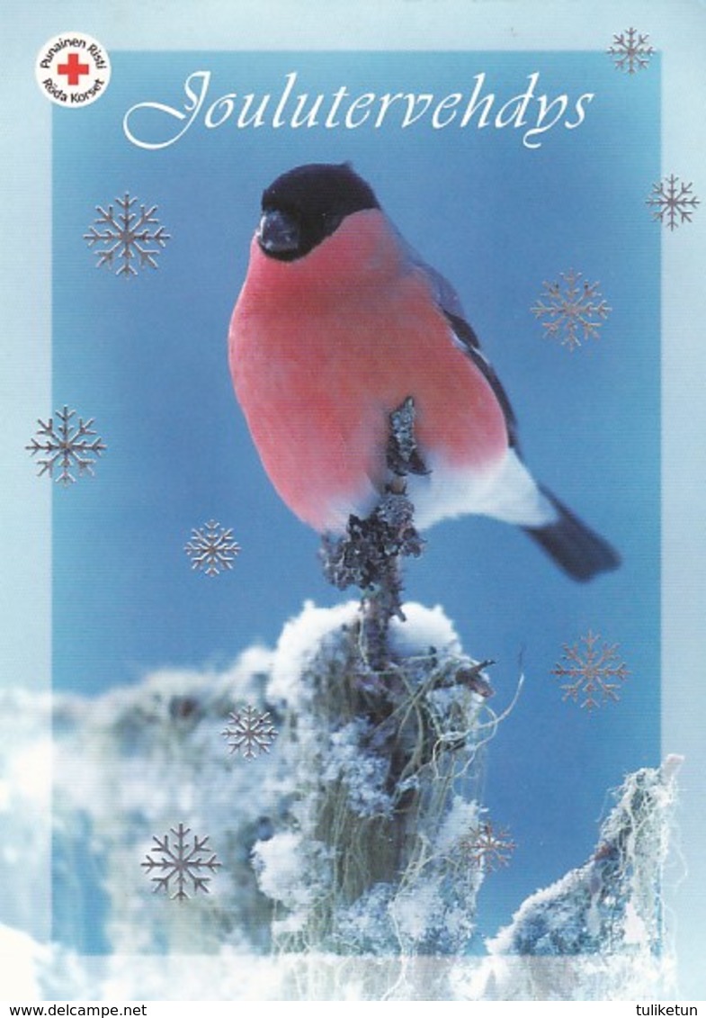 Bird - Oiseau - Vogel - Uccello - Pássaro - Pájaro - Bullfinch - Red Cross - Suomi Finland - Itella Oyj - Postage Paid - Croix-Rouge