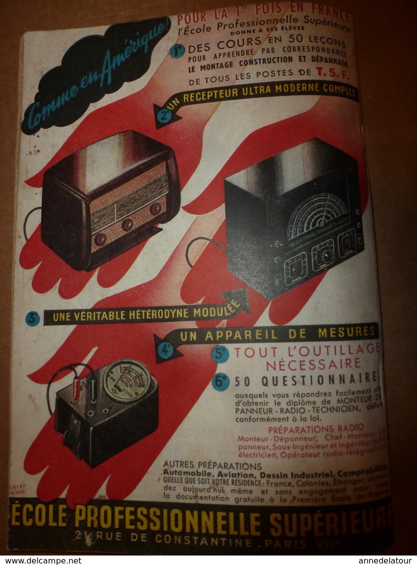 1951 MÉCANIQUE POPULAIRE:Le torchis se modernise;Il n'y a pas d'âge pour l'alpinisme ; Construction d'un portail ; etc