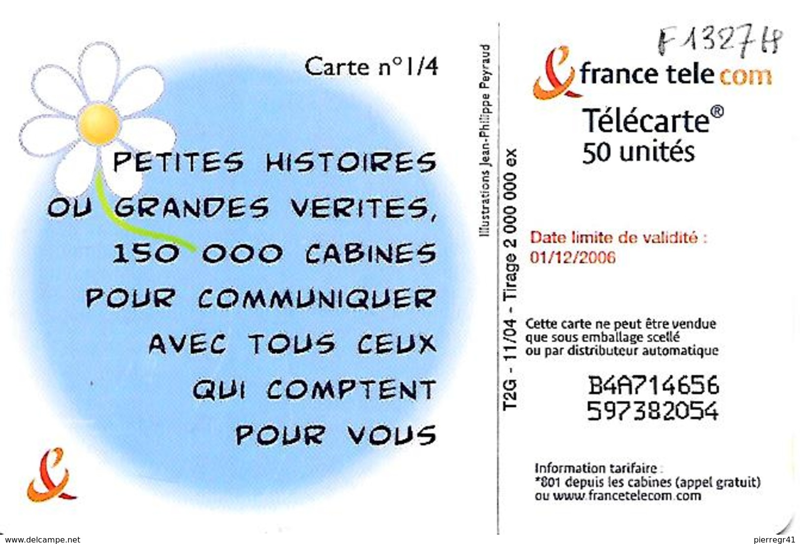 TC-PUBLIC°-50U-F1327 H-GEM1-11/04-LES PETITS GESTES-1-MARGUERITE-UTILISE-TBE- - 2004