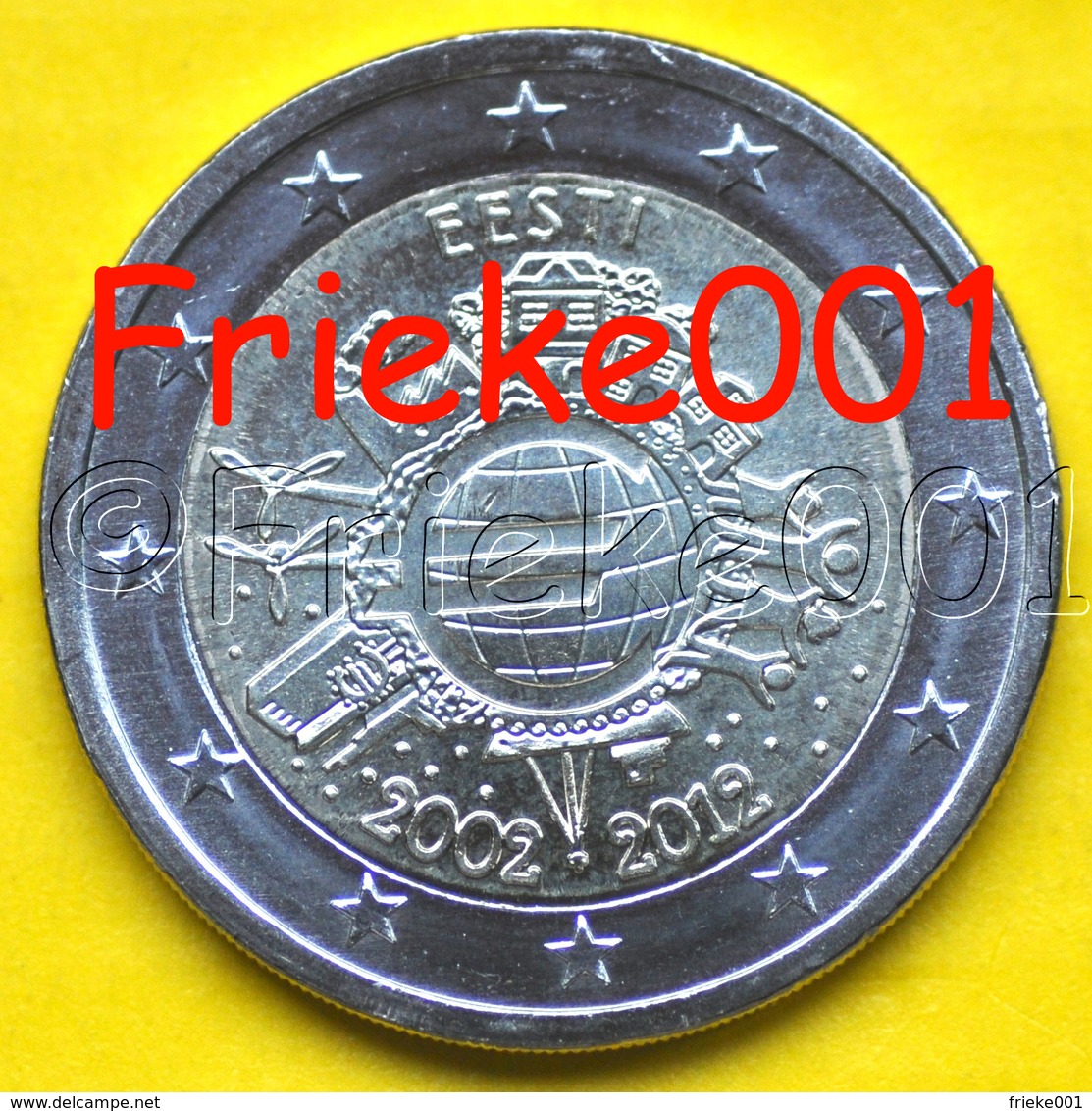 Estland - Estonie - 2 Euro 2012 Comm.(10 Jaar Euro Cash) - Estonie