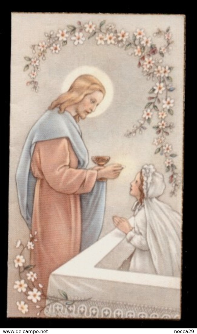 PONTEVICO -  BRESCIA - 1953 - MINI SANTINO PRIMA COMUNIONE - HOLY CARD  ( K142 ) - Andachtsbilder