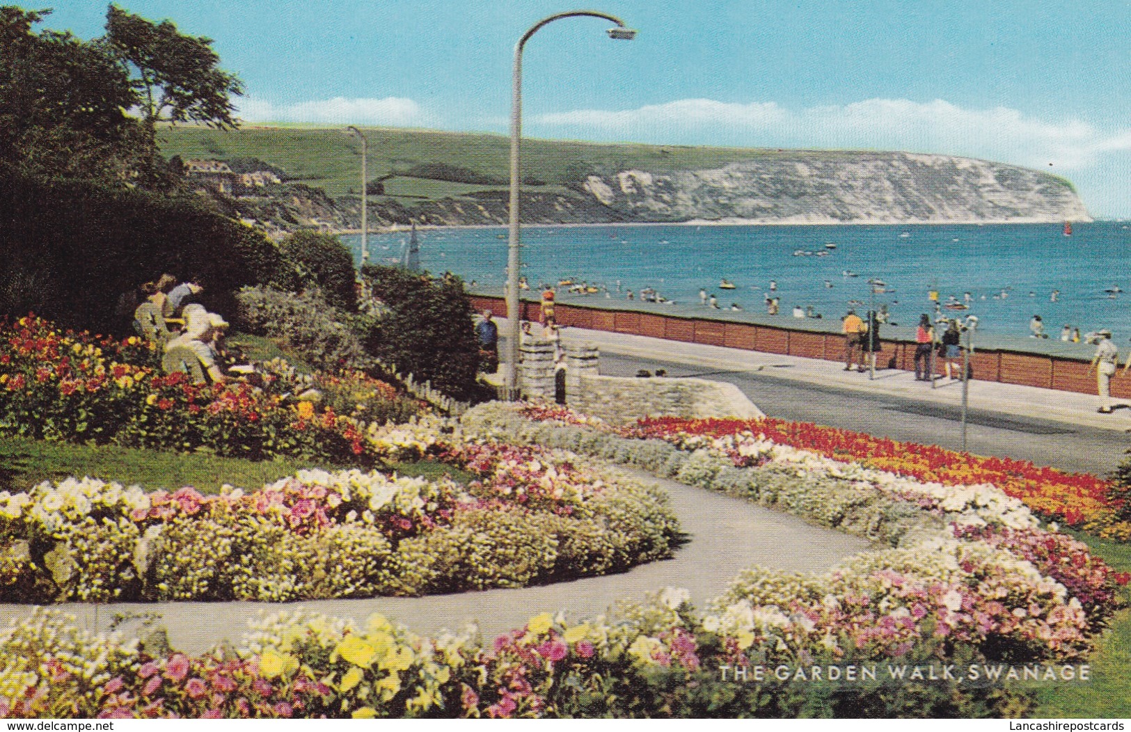 Postcard The Garden Walk Swanage Dorset My Ref  B12803 - Swanage