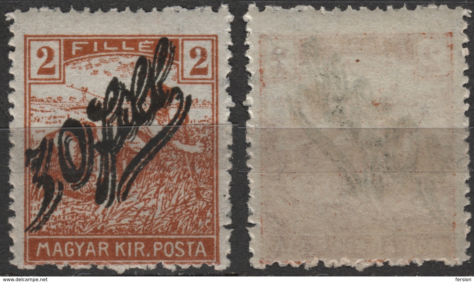 1919 Romania Occupation Temesvár Timisoara Transylvania - Hungary - HARVESTER Overprint - MH - Siebenbürgen (Transsylvanien)