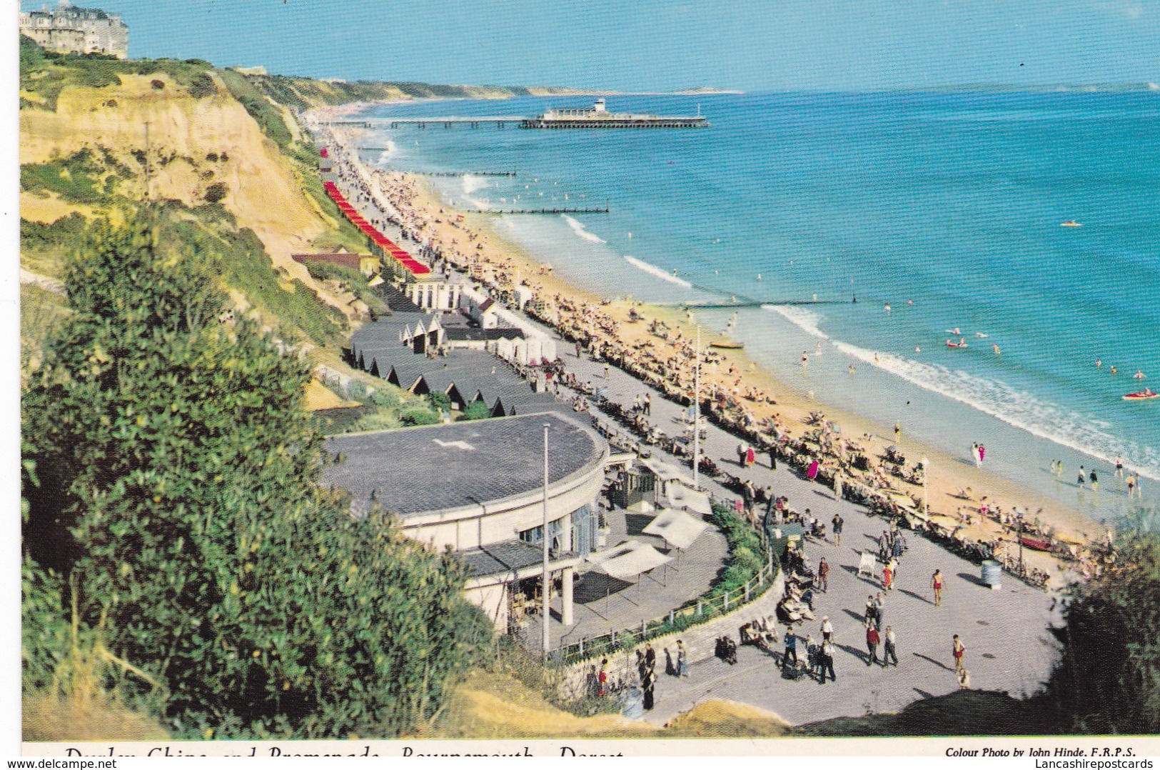 Postcard Durley Chine And Promenade Bournemouth Dorset [ John Hinde ] My Ref  B12804 - Bournemouth (from 1972)