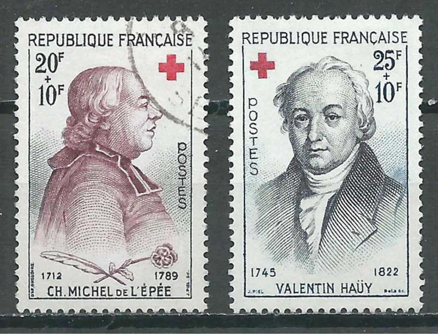 France YT N°1226/1227 Croix-Rouge 1959 Oblitéré ° - Gebraucht