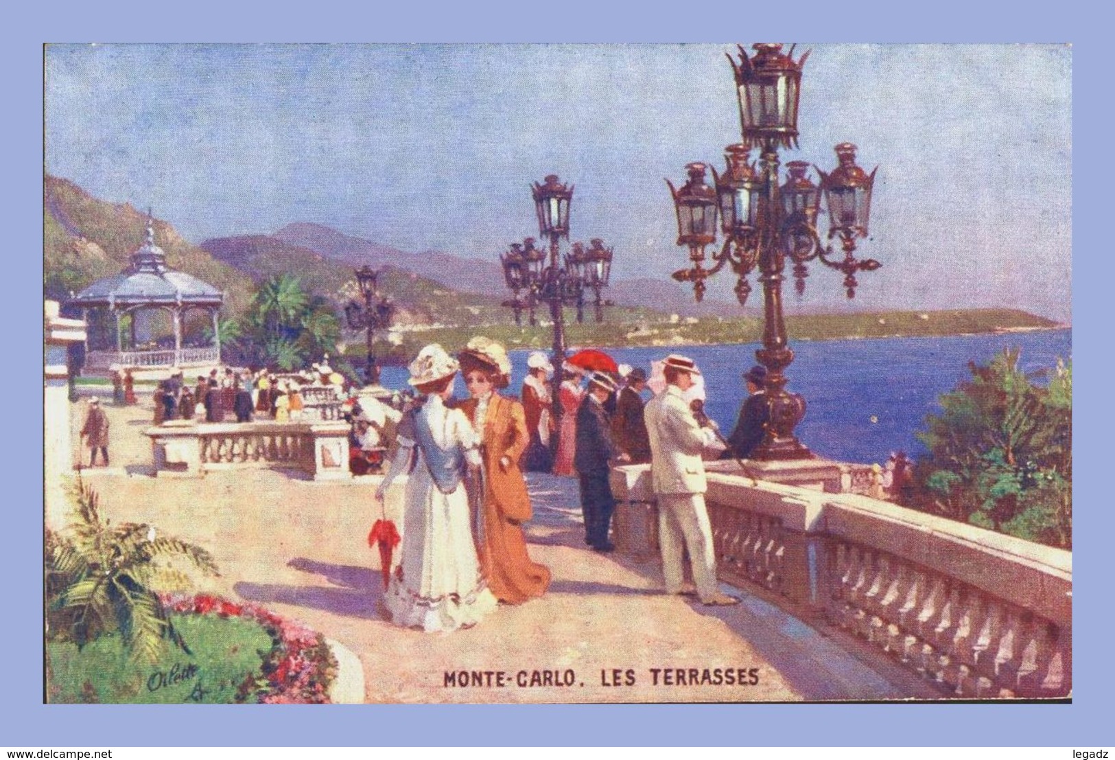 CPA Colorisée - Monte-Carlo - 135-92. Les Terrasses - Les Terrasses