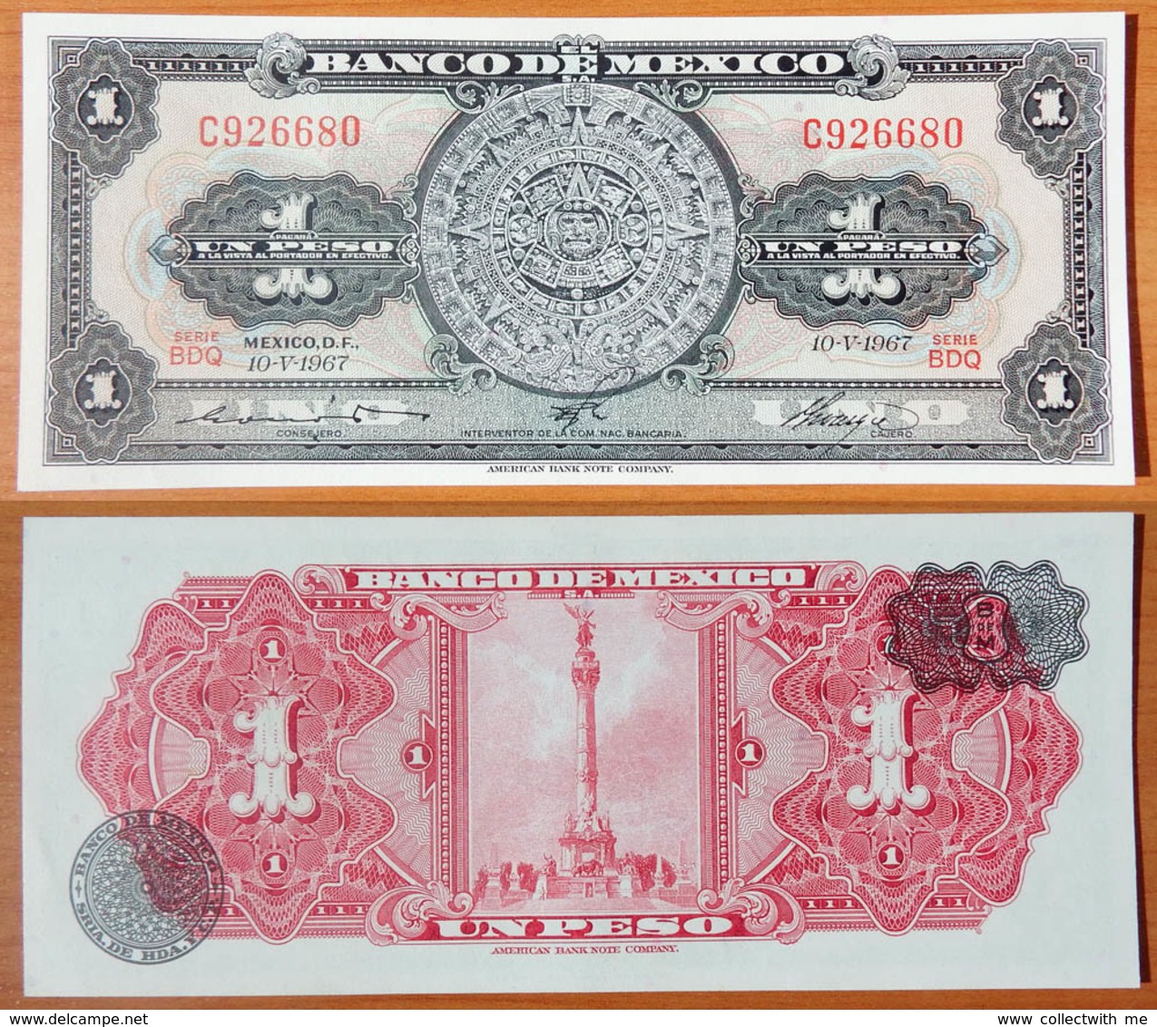 Mexico 1 Peso 1967 UNC - México