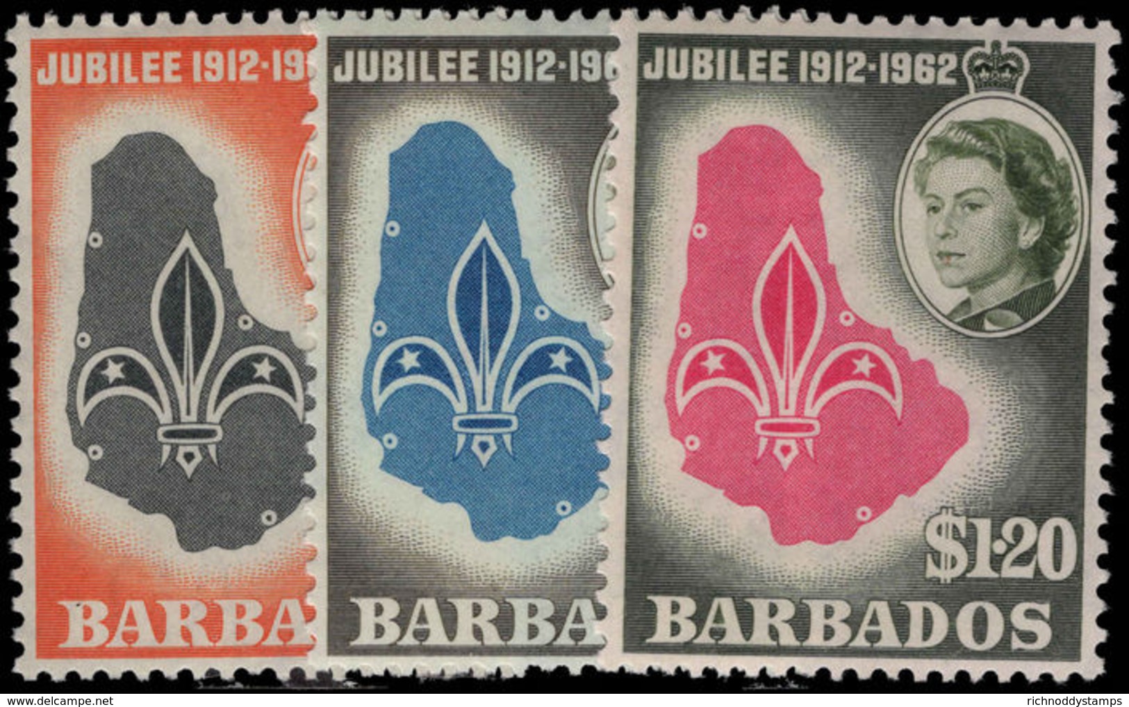 Barbados 1962 Boy Scouts Unmounted Mint. - Barbados (...-1966)