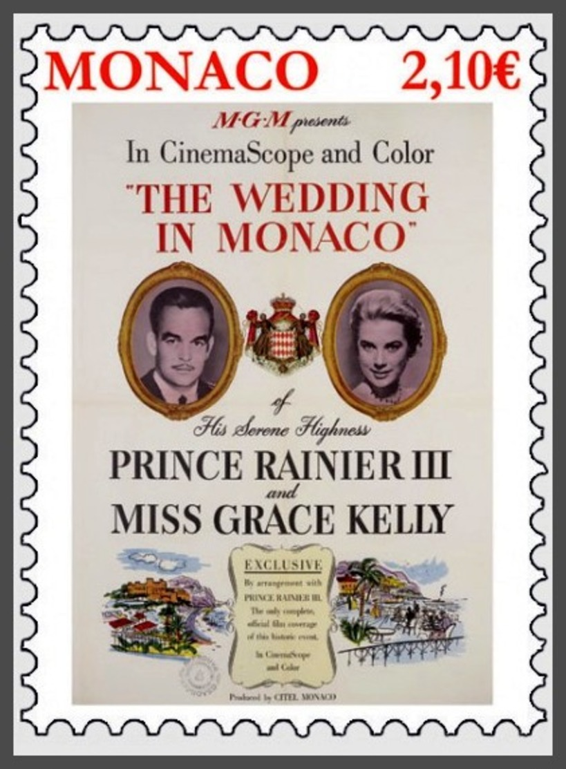 H01 Monaco 2019 Grace Kelly Wedding In Monaco MNH - Ungebraucht