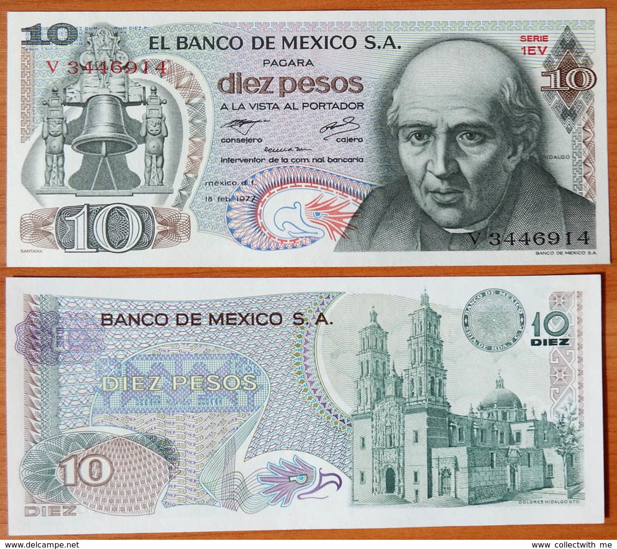 Mexico 10 Pesos 1977 UNC P-63i - Mexique