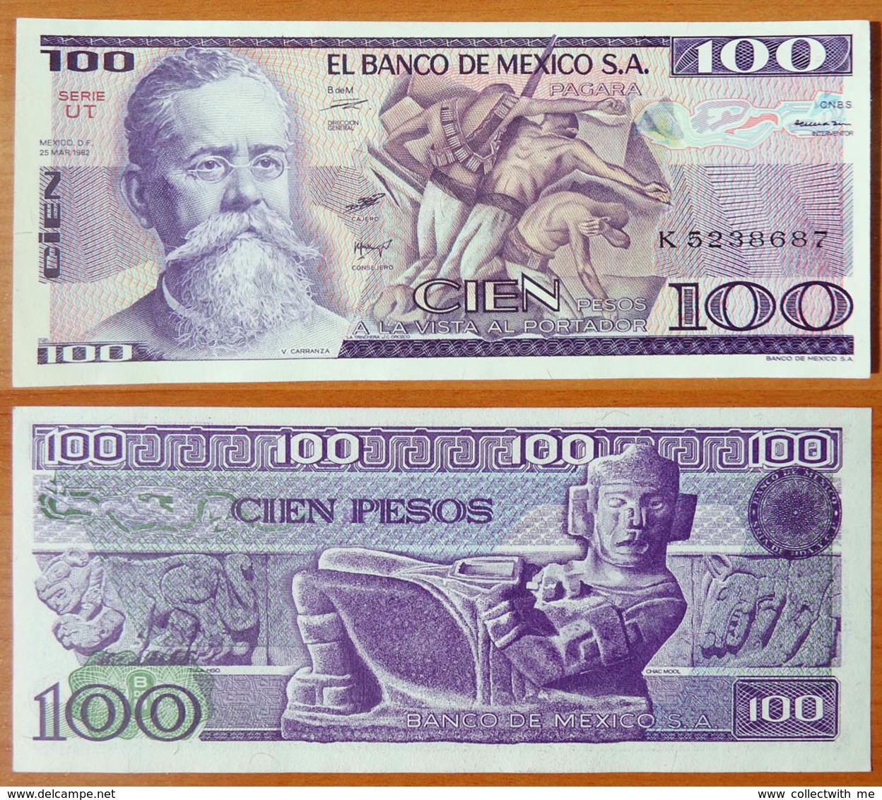 Mexico 100 Peso 1982 UNC P-74c - Messico