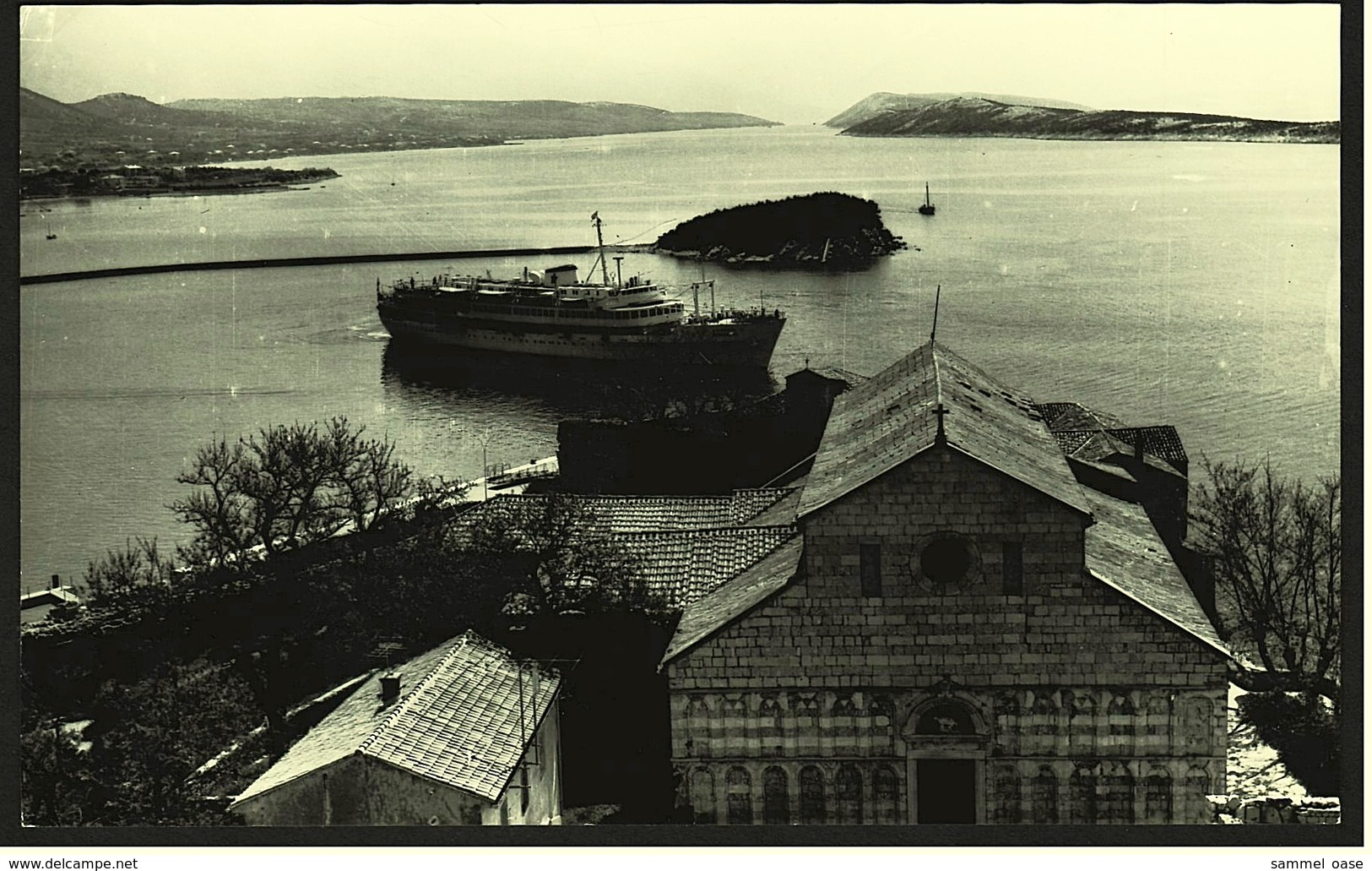 Insel Rab  -  Mit Schiff / Haus  -  Foto Neno  -  Ansichtskarte Ca. 1967    (8411) - Jugoslawien