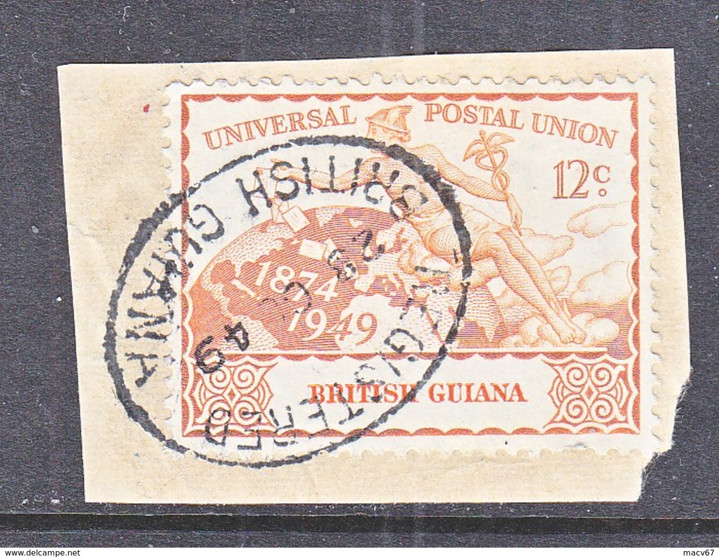 BRITISH  GUIANA  248   (o)   U.P.U.  On  Piece - British Guiana (...-1966)