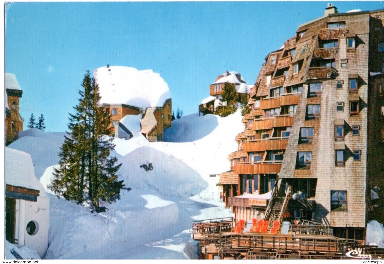 Morzine Avoriaz Station Sans Voitures Bar Le Lappon Et La Terrasse Du Dromont 1978  CPM Ou CPSM - Morzine