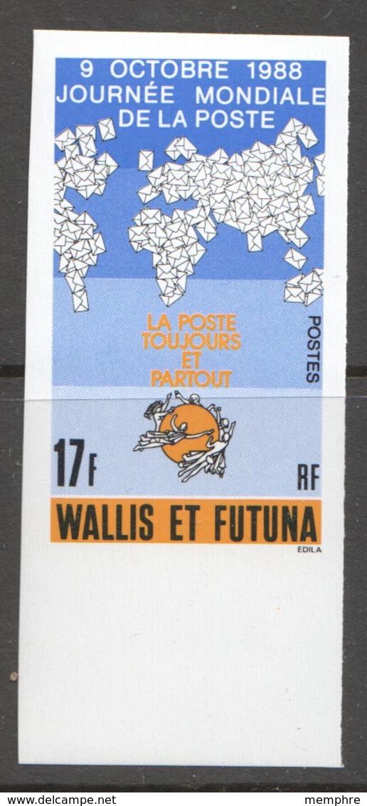 1988  Journée Mondiale De La Poste Carte  Yv 382  Non-dentelé ** - Geschnittene, Druckproben Und Abarten