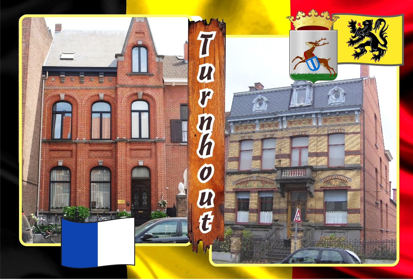 Postcard, REPRODUCTION, Municipalities Of Belgium, Turnhout Duplex 47 - Cartes Géographiques