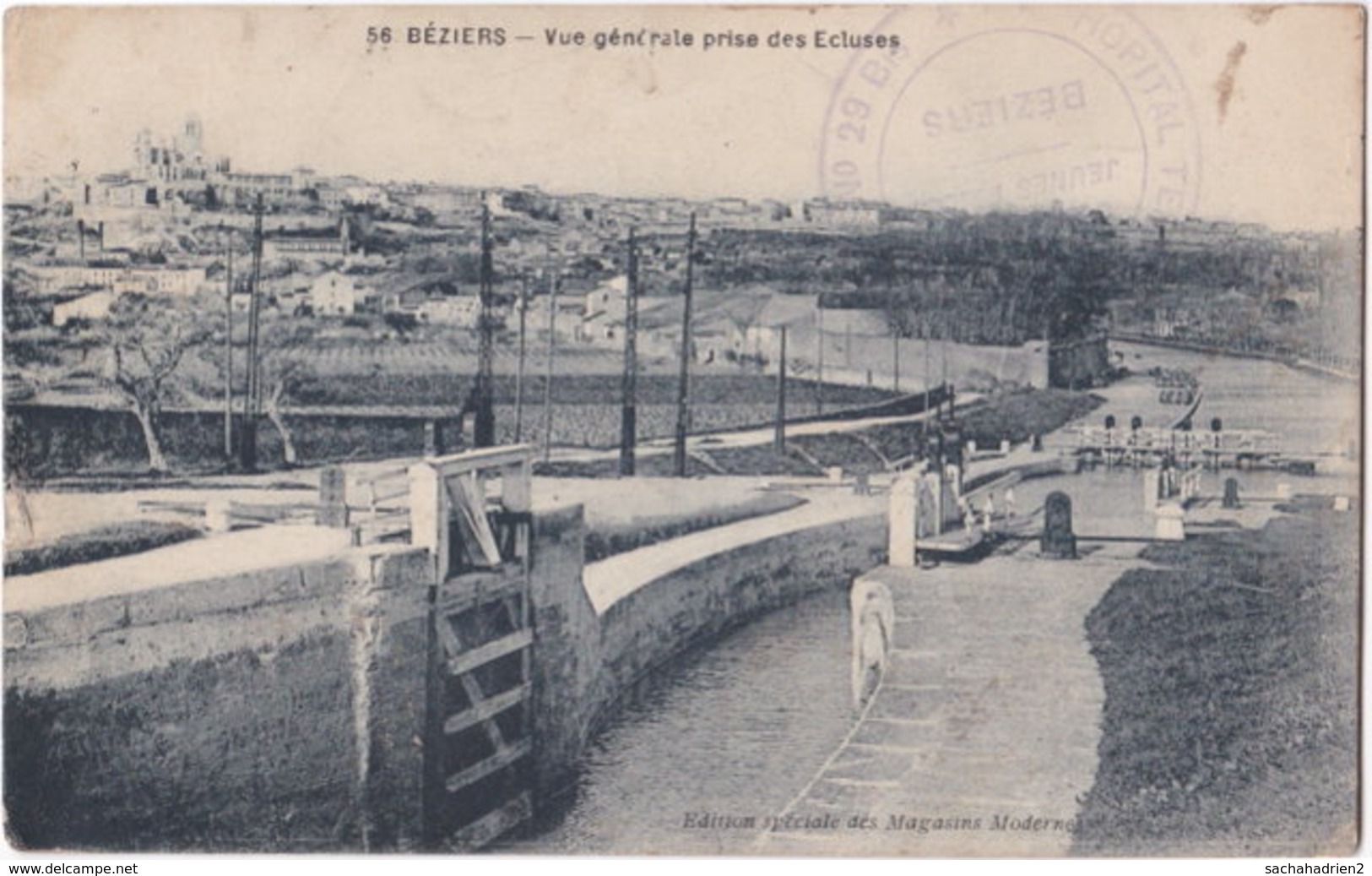 34. BEZIERS. Vue Générale Prise Des Ecluses. 56 - Beziers