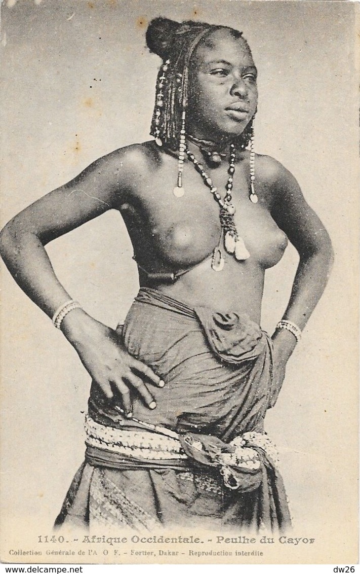 Afrique Occidentale - Femme Peulhe Du Cayor - Collection Fortier A.O.F. Carte N° 1140 Non Circulée - Africa