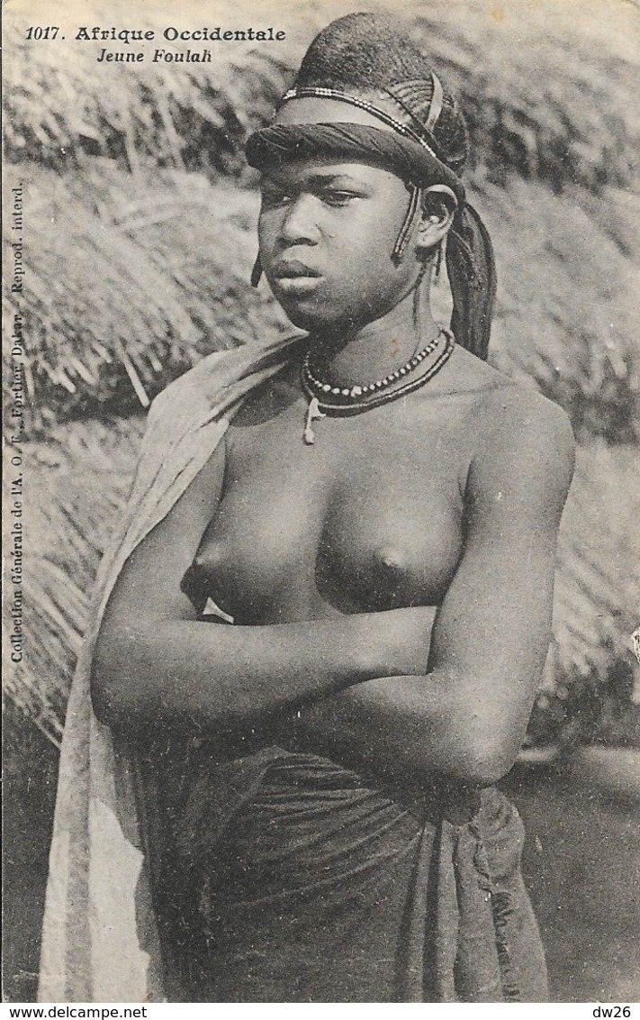 Afrique Occidentale - Jeune Femme Foulah - Collection Fortier A.O.F. Carte N° 1017 Non Circulée - Africa