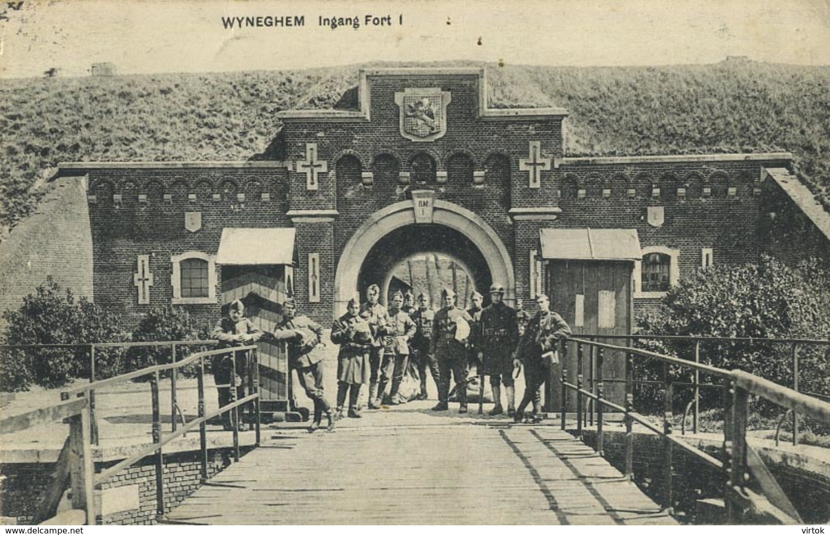 Wijnegem :  Ingang Fort 1  ( Geschreven 1922 Met Zegel ) - Wijnegem