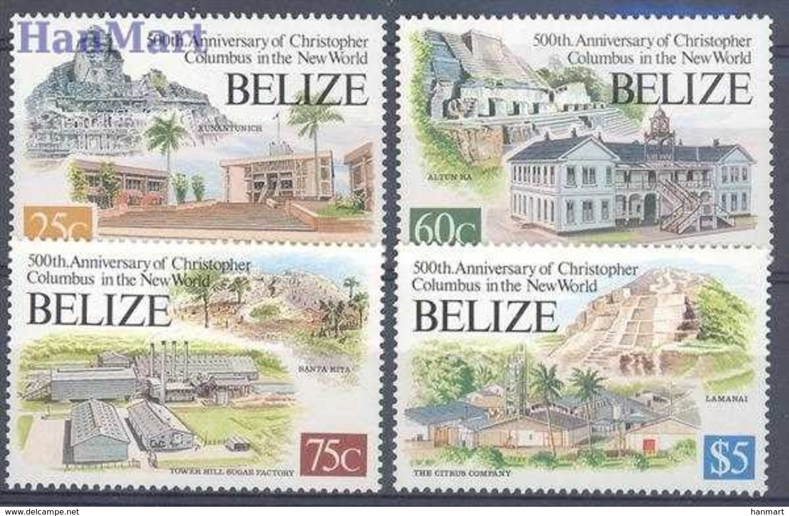 Belize 1993 Mi 1094-1097 MNH ( ZS1 BLZ1094-1097 ) - Belize (1973-...)