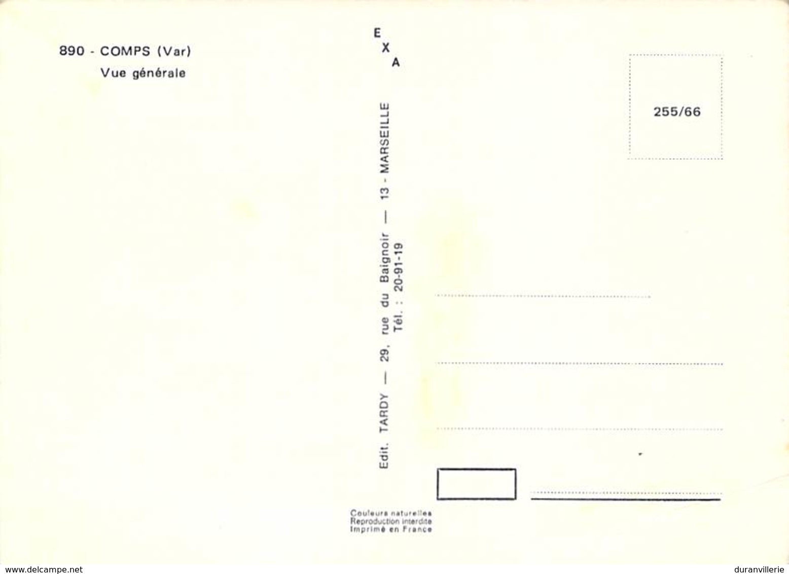 83 - COMPS-SUR-ARTUBY - Vue Générale - Comps-sur-Artuby