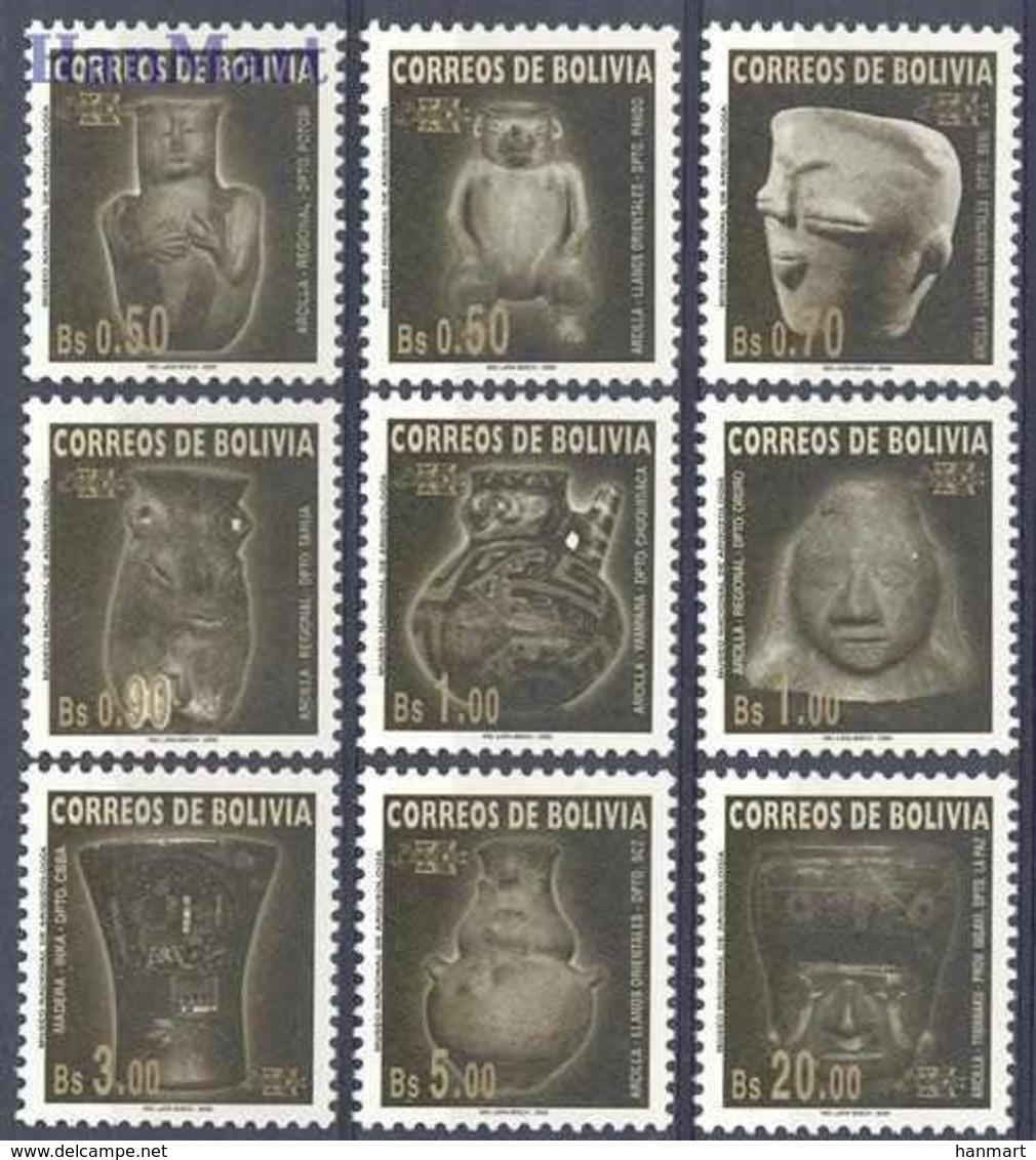 Bolivia 2000 Mi 1443-1451 MNH ( ZS3 BLV1443-1451 ) - Archéologie