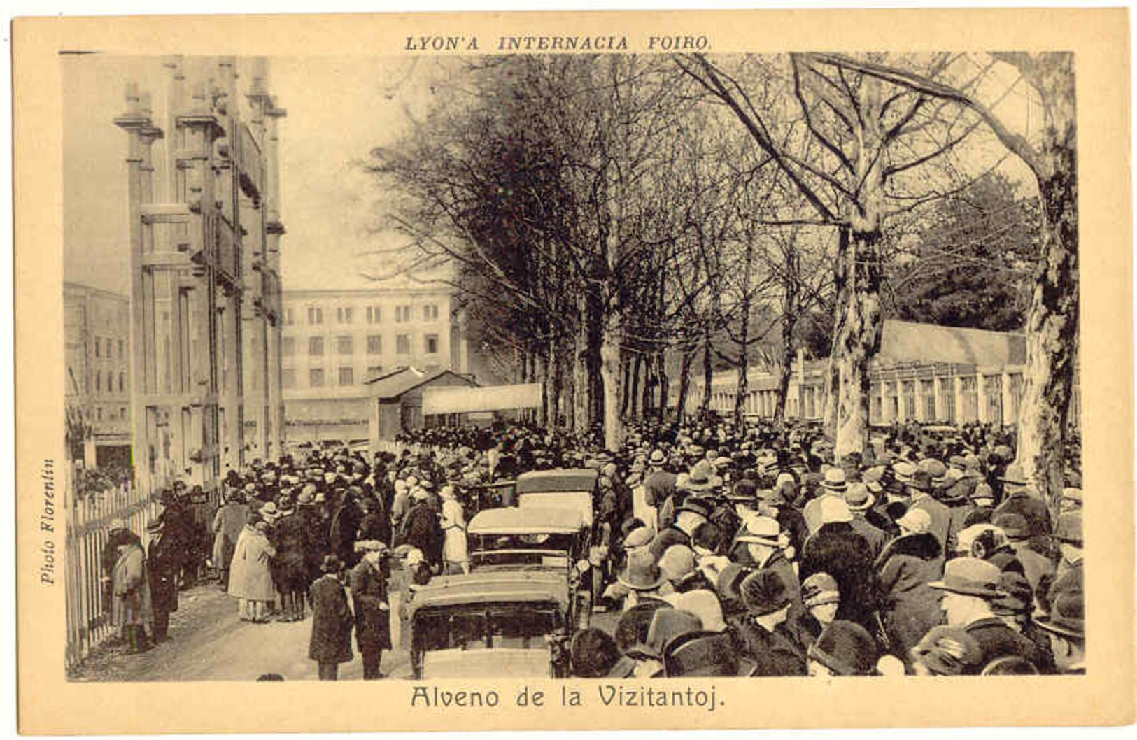 8 postkartoj INTERNACIA FOIRO Lyon 1917. Esperanto.