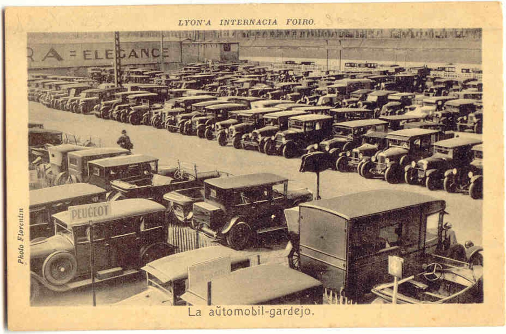 8 postkartoj INTERNACIA FOIRO Lyon 1917. Esperanto.