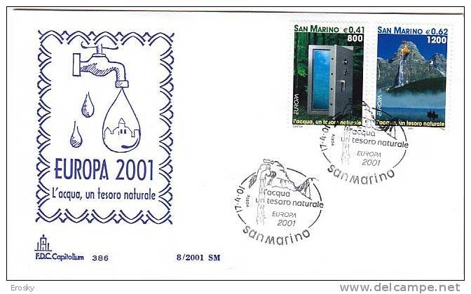 X173 - SAN MARINO SASSONE N°1799/800 FDC - FDC