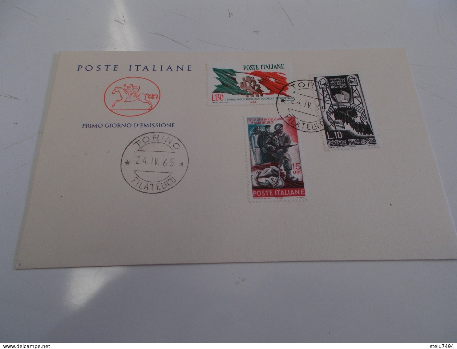 B710  Italia Repubblica Busta Affrancatura Serie Resistenza Italiana - FDC