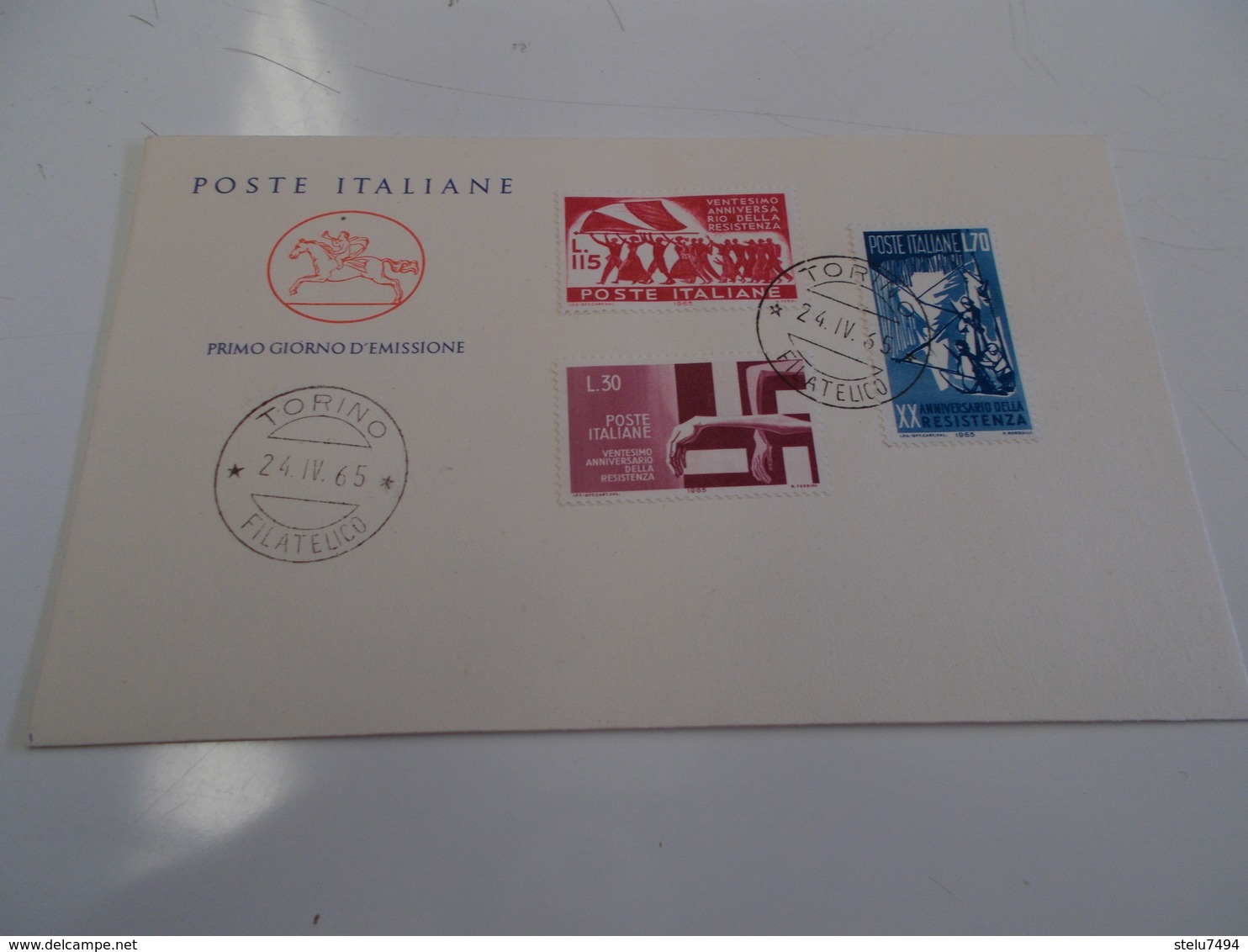 B710  Italia Repubblica Busta Affrancatura Serie Resistenza Italiana - FDC