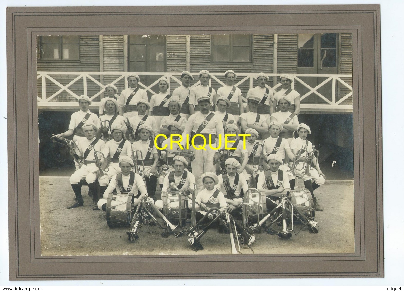 44 St Sébastien, Grande Photo Sur Carton De La Cambronnaise, N° 2, Fanfare Et Instruments De Musique, Beau Document - Saint-Sébastien-sur-Loire