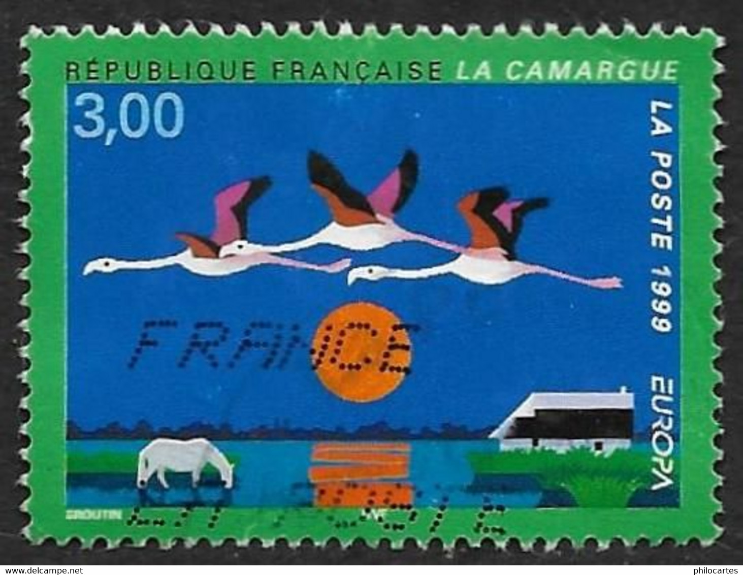 FRANCE  1999  -  Y&T  3240  -  EUROPA C.E.P.T. - Camargue  -   Oblitéré - Gebraucht