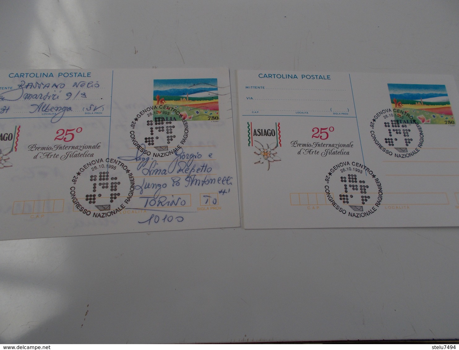 B710  2 Cartoline Postali Asiago - Altri & Non Classificati