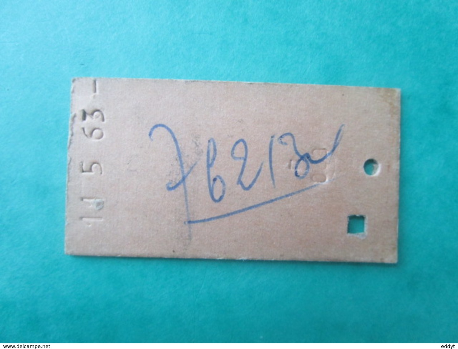 ANCIEN TICKET SNCF Métro PARIS - 2° Classe - 50 % Réduit -  GARE PARIS - LYON - Tonnerre - 1963 - TBE - Wereld