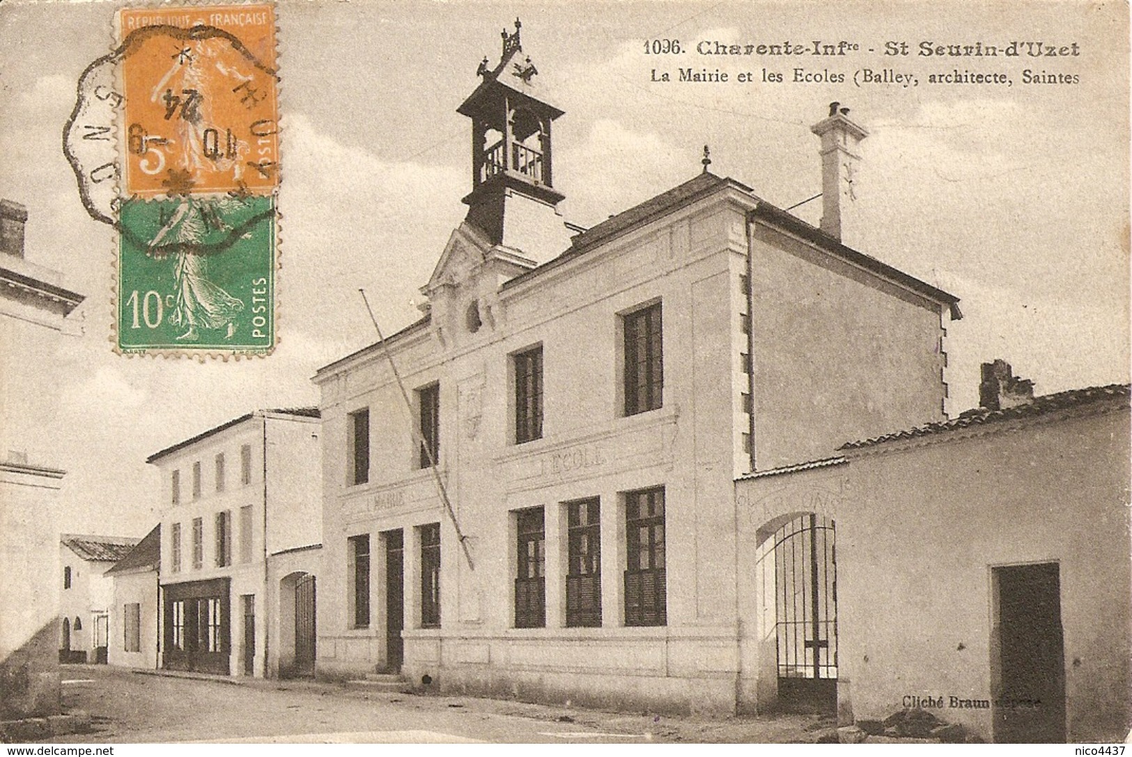 Cpa  St Seurin D'uzet  La Mairie - Autres & Non Classés