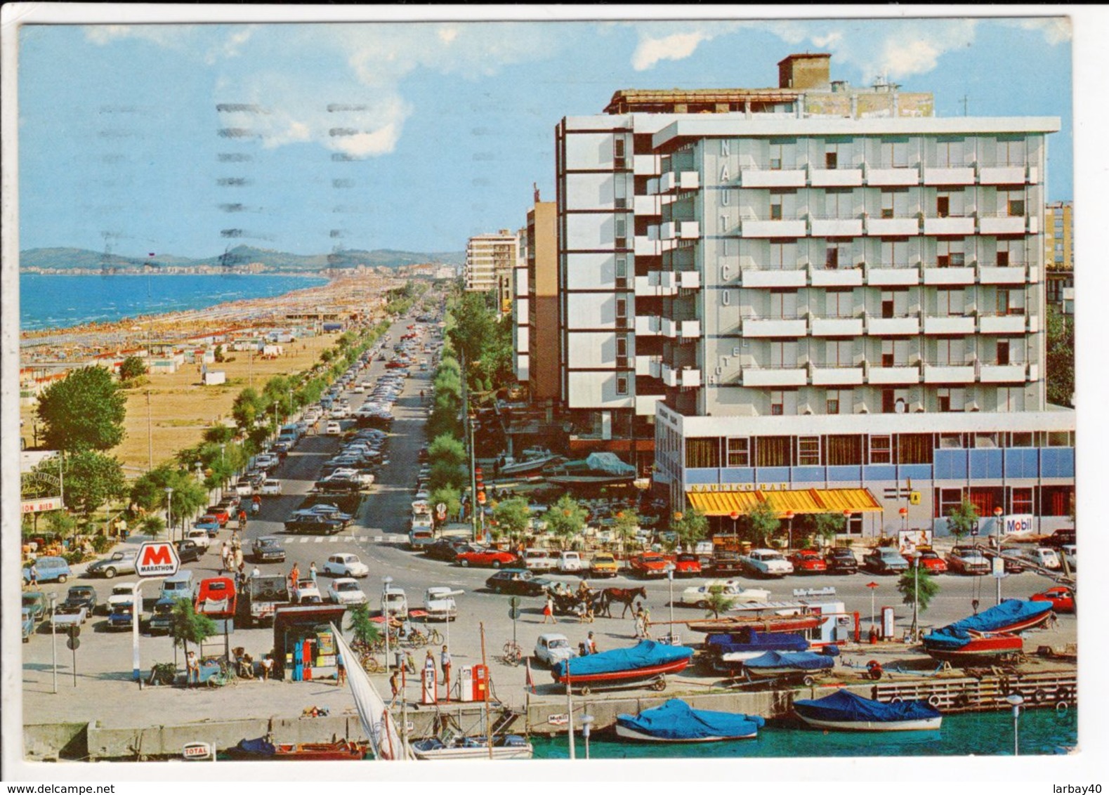 Cp Riccione Bord De La Mer Et Plage  Riccione Lungomare E Spiaggia - Autres & Non Classés