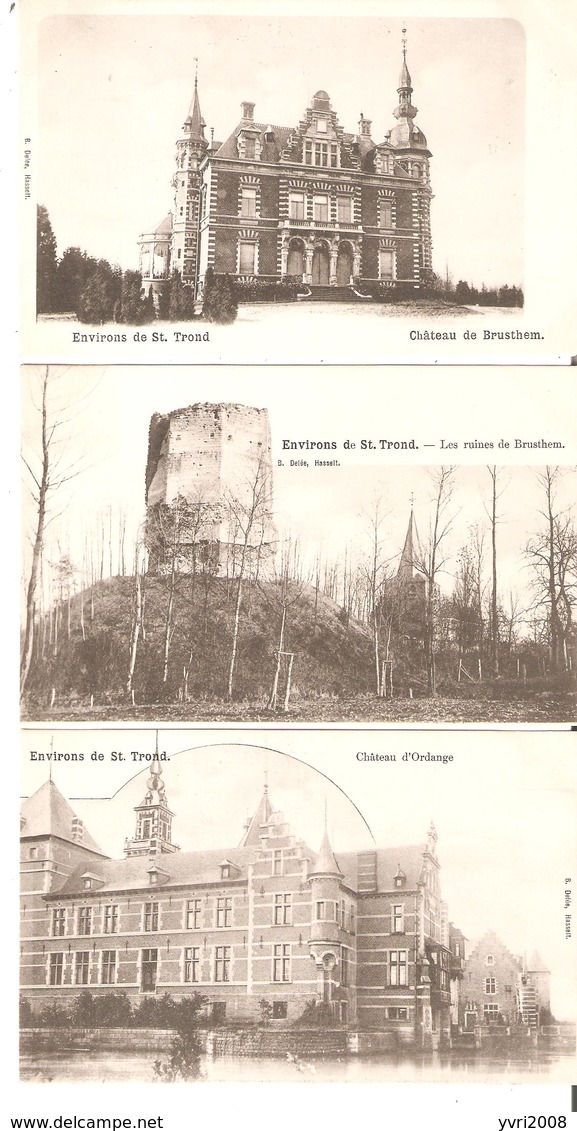 3 CP. "ENVIRONS DE ST.TROND" Château D'Ordange-Château Et Ruines De BRUSTHEM - Non Voyagés. - Sint-Truiden