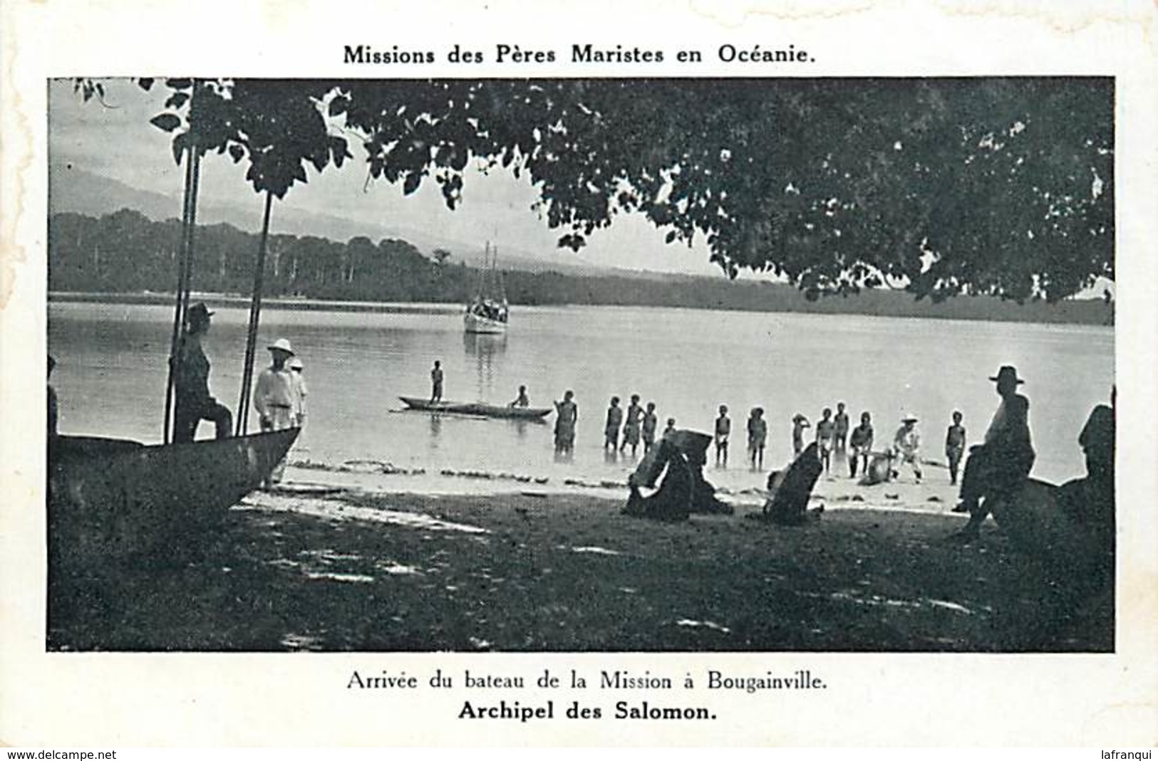 Pays Div -ref P183- Missions Des Peres Maristes En Oceanie -arrivée Mission A Bougainville -archipel Des Salomons  - - Salomon