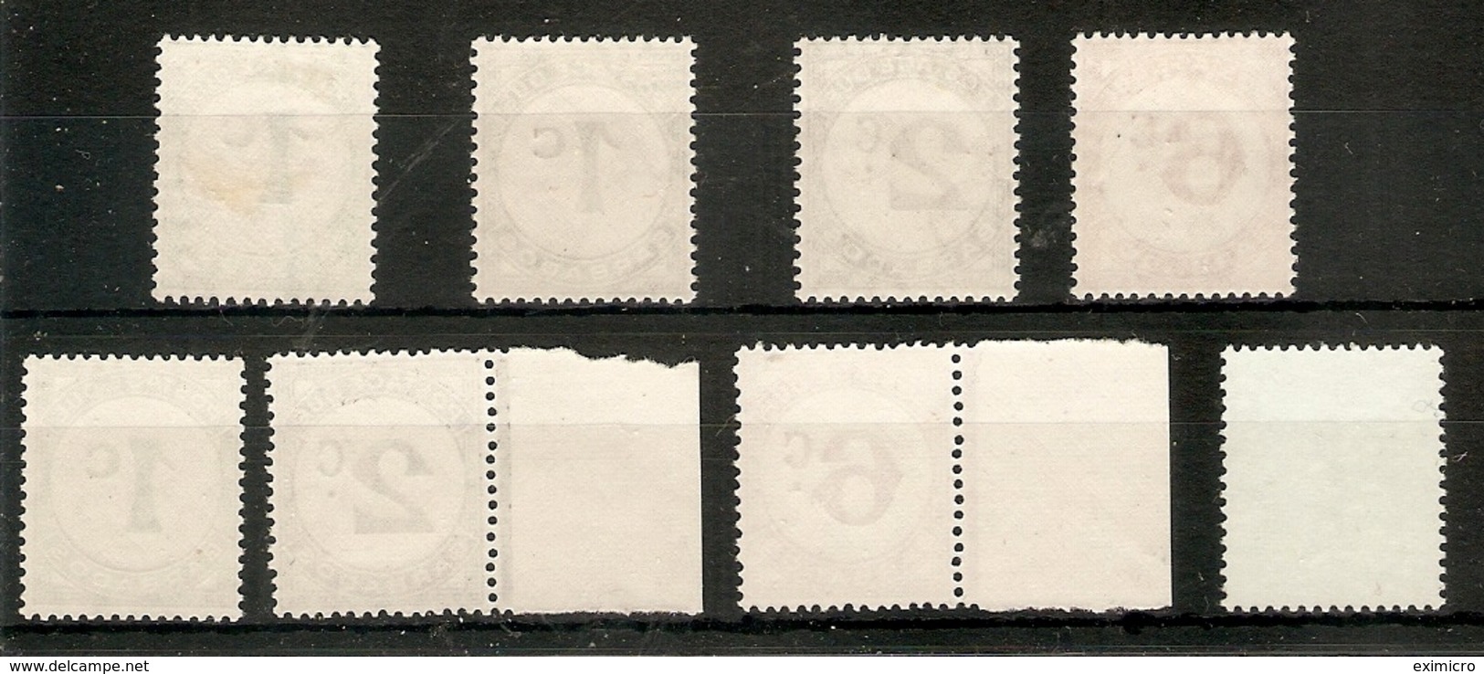 BARBADOS 1950 - 1976 POSTAGE DUES LIGHTLY  MOUNTED MINT/ UNMOUNTED MINT Cat £8.70 - Barbados (...-1966)