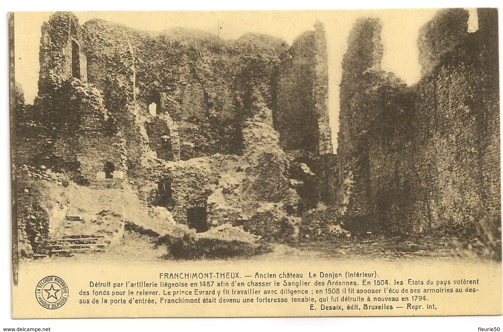 Lot De 3 Cates De THEUX - Ruines Du Châteaux De Franchimont. - Theux