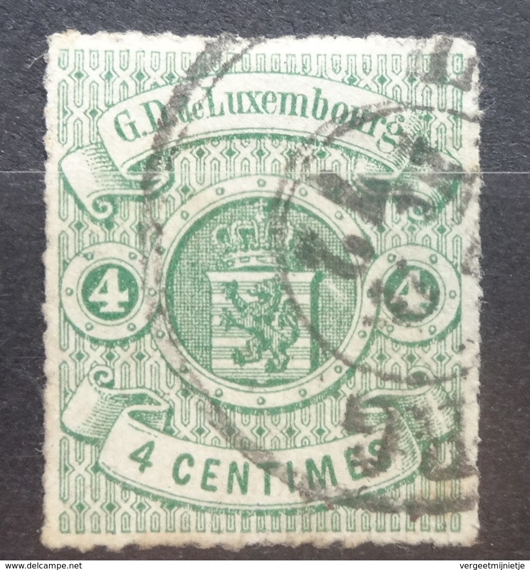 Luxemburg   1874    Nr. 26        Gestempeld    CW  140,00 - 1859-1880 Wappen & Heraldik