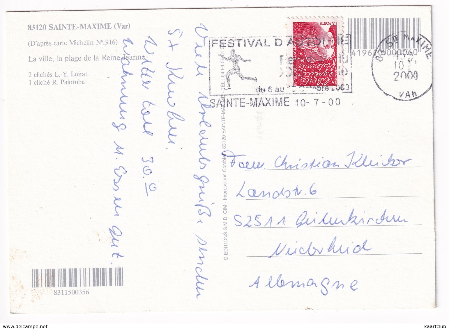 Sainte-Maxime - D'après Carte Michelin  No. 989 - (Var, France) - Sainte-Maxime