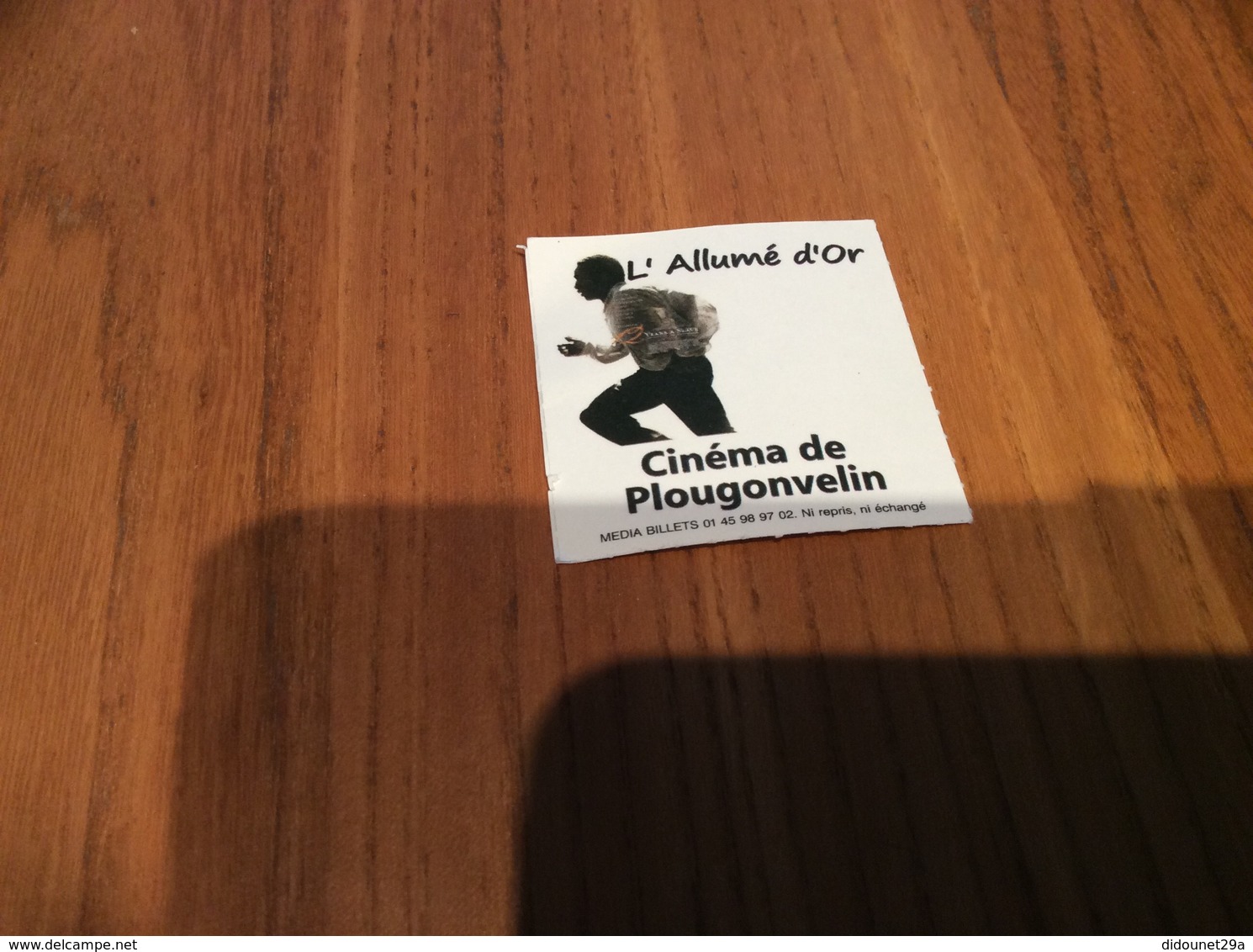 Ticket De Cinéma Plougonvelin (29) "L’Allumé D’or" - Toegangskaarten