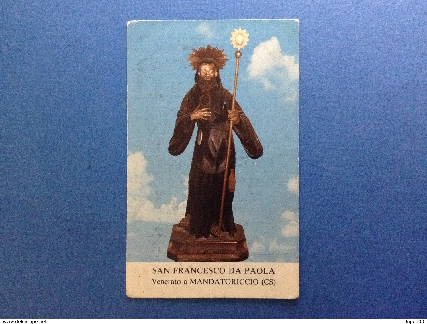 SANTINO HOLY CARD SAN FRANCESCO DA PAOLA - Santini